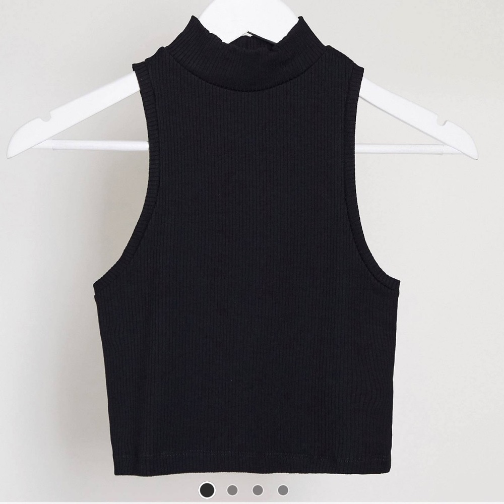 ASOS Petite Ribbed Crop Top